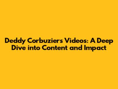 Deddy Corbuzier's Videos: A Deep Dive into Content and Impact