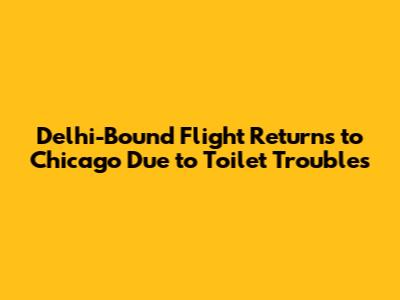 Delhi-Bound Flight Returns to Chicago Due to Toilet Troubles