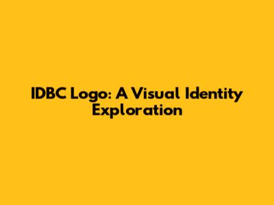 IDBC Logo: A Visual Identity Exploration