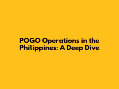 POGO Operations in the Philippines: A Deep Dive