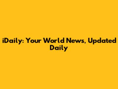 iDaily: Your World News, Updated Daily