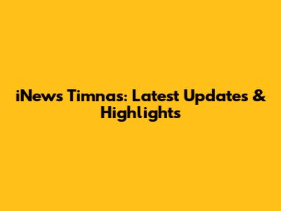 iNews Timnas: Latest Updates & Highlights